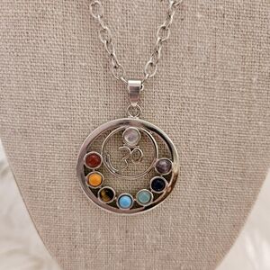 Om Chakra Stones Necklace